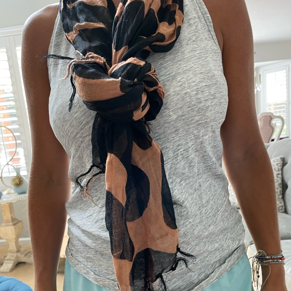 Giraffe print scarf